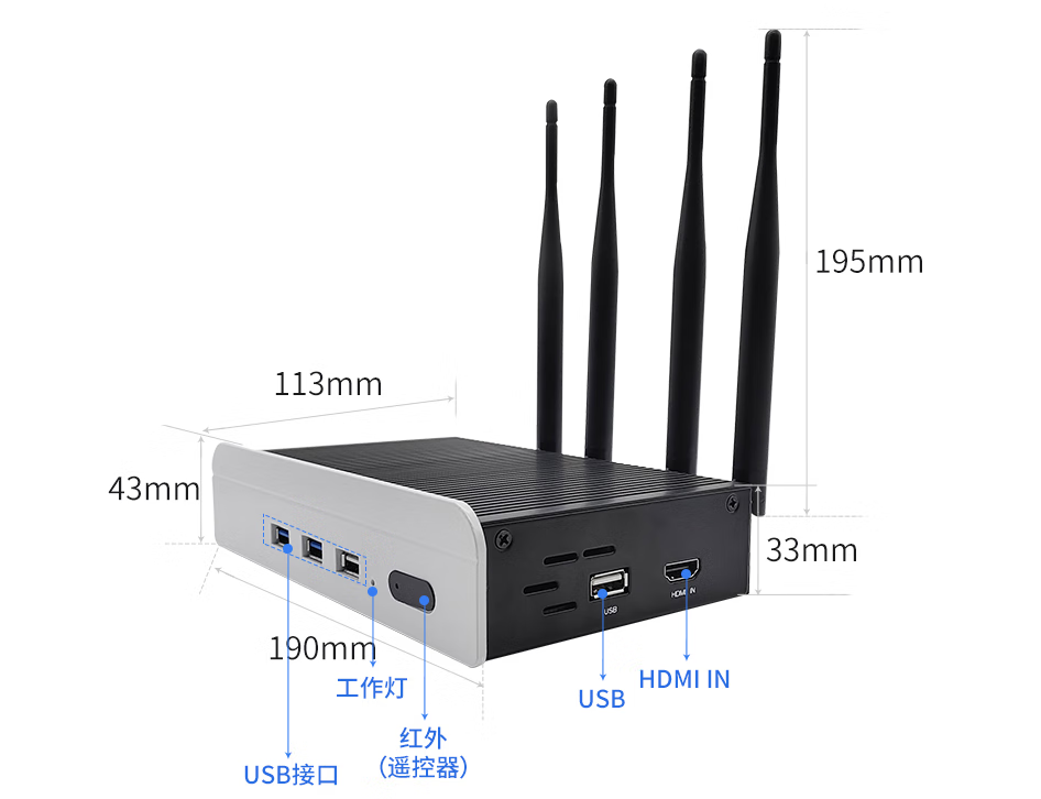 4画面无线投屏器